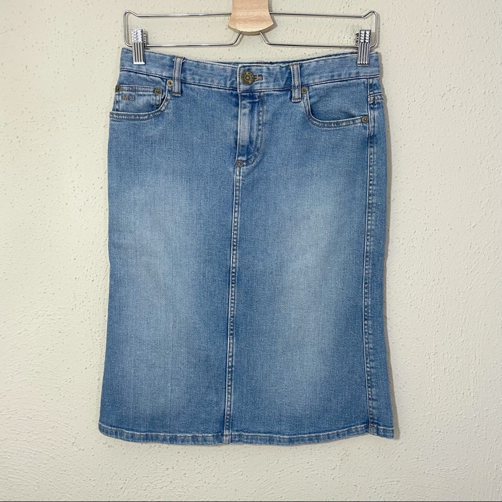 Marc Jacobs Denim Pencil Skirt Size 4